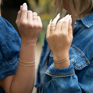handmade Chloe Ring in brass and silver