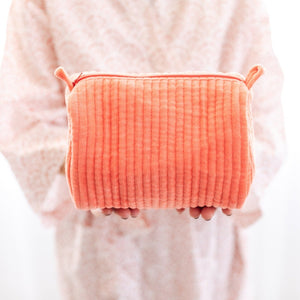 velvet cosmetic bag