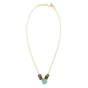 aqua jasmine necklace