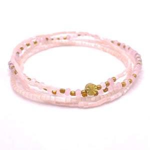 pink beaded bracelets
