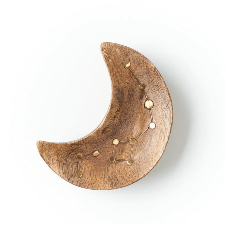 Moon Jewelry Dish - Mango Wood