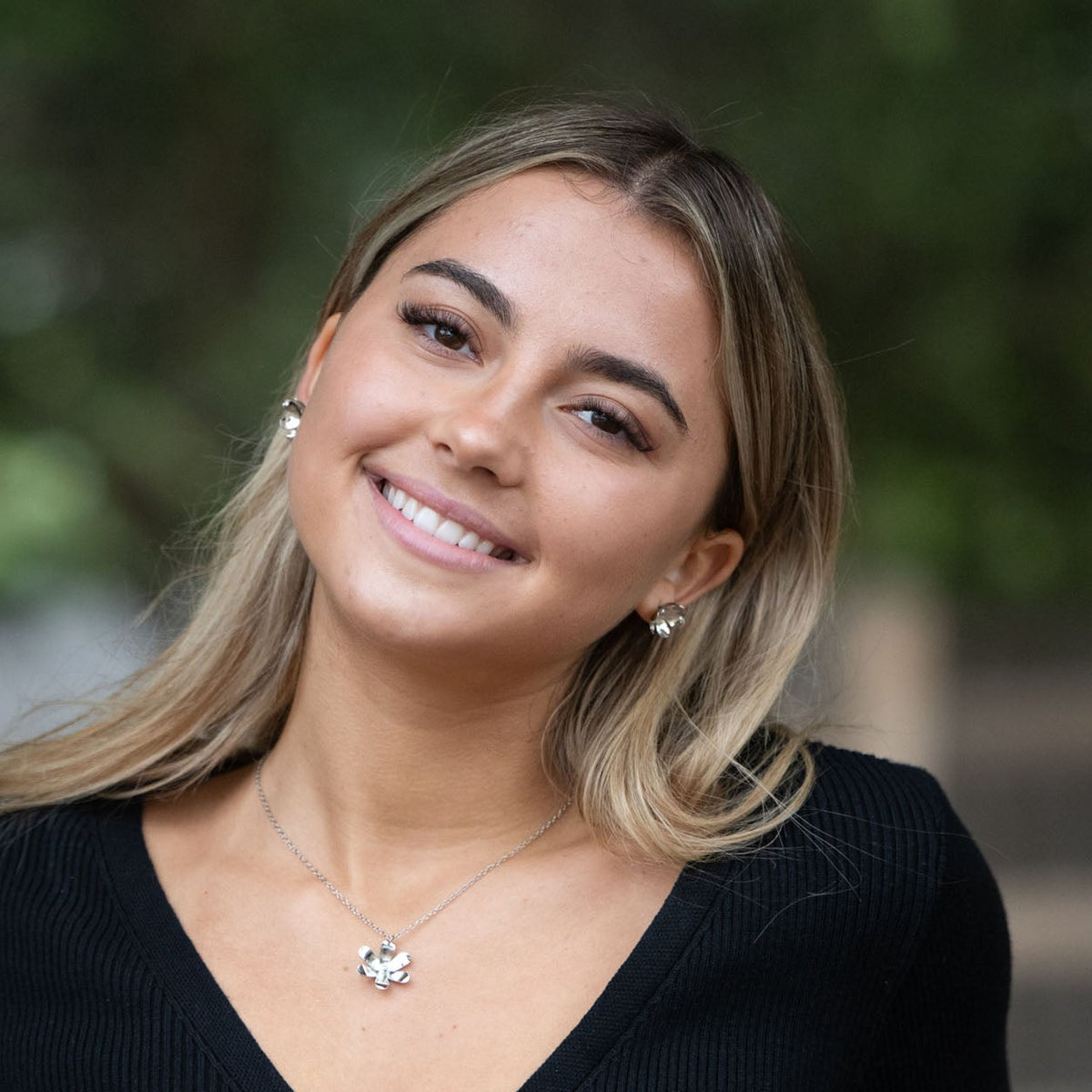 In Victorian floriography, buttercups symbolize childlike joy, innocence, and resilience. Celebrate warmer days and a carefree spirit with these hand-shaped brass earrings, finished with sterling silver posts for everyday comfort.

Hand-cut and assembled by women escaping human trafficking in India, each pair carries a story of courage and renewal, bringing hope, dignity, and a brighter future to the artisan through our non-profit, International Sanctuary.