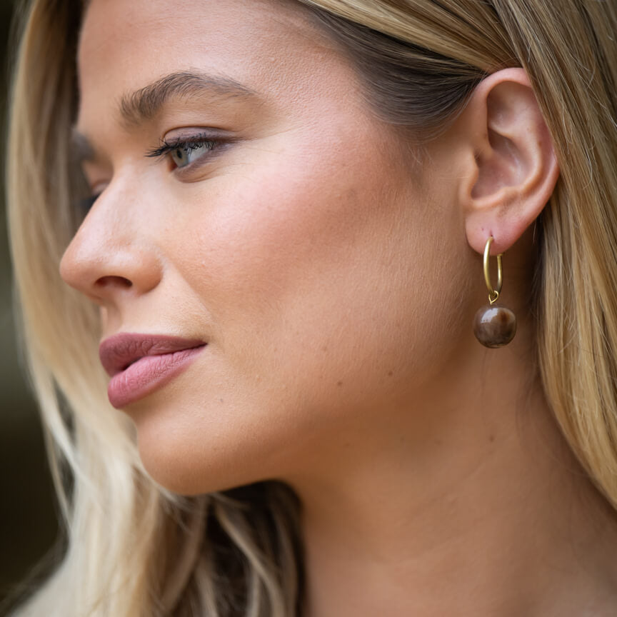Ankole Charm Hoops