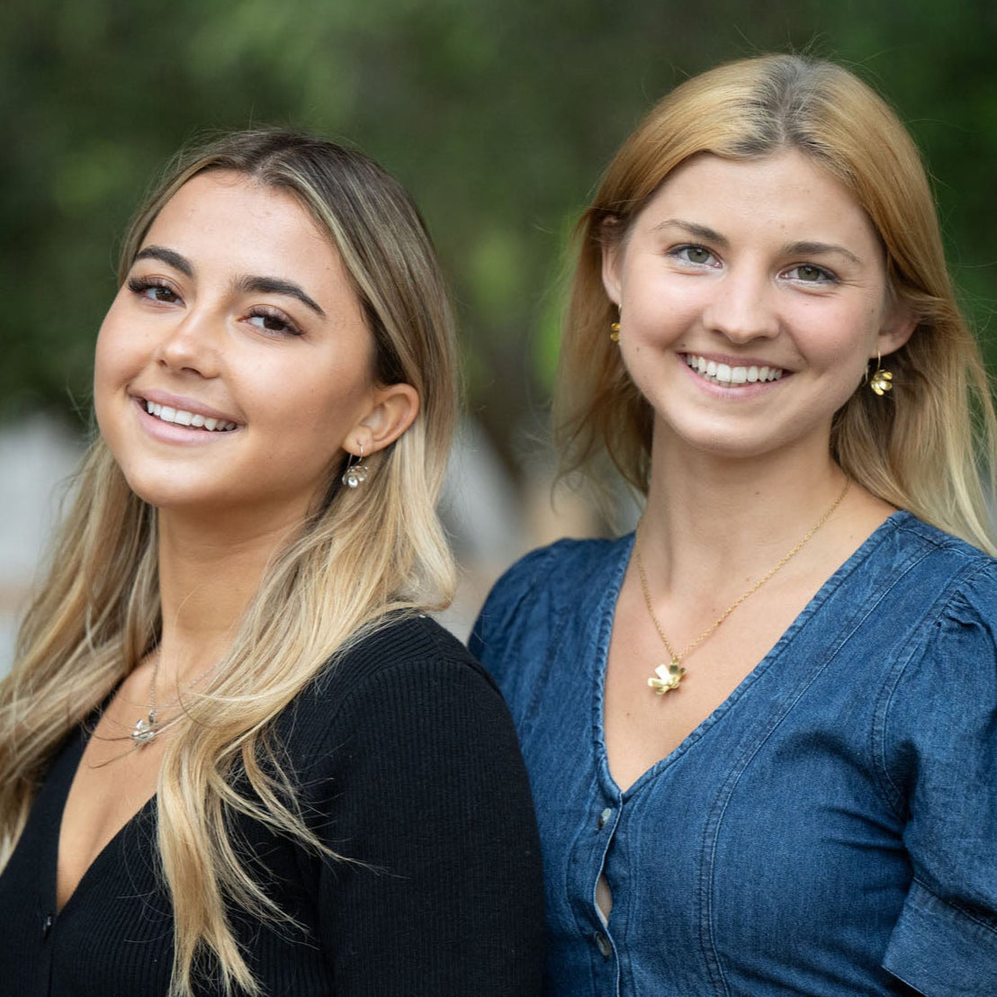 n Victorian floriography, buttercups symbolize childlike joy and innocence. Each buttercup is carefully hand-cut and shaped with love, creating a necklace that adds sophistication to your daytime look and a spark to your evening attire. The design also symbolizes resilience and the ability to flourish even through challenges.

Hand-cut and shaped by a young woman escaping human trafficking in India, your purchase brings hope, dignity, and a brighter future to the artisan 