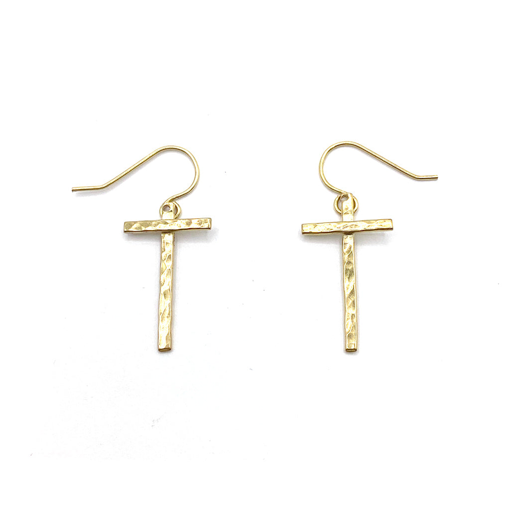 Cross Dangle Earrings