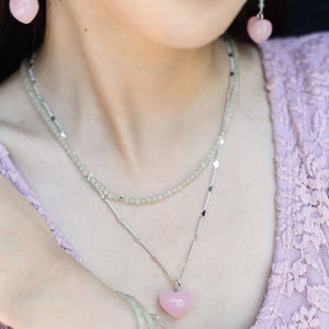 Heart Chain Necklace in Sterling Silver