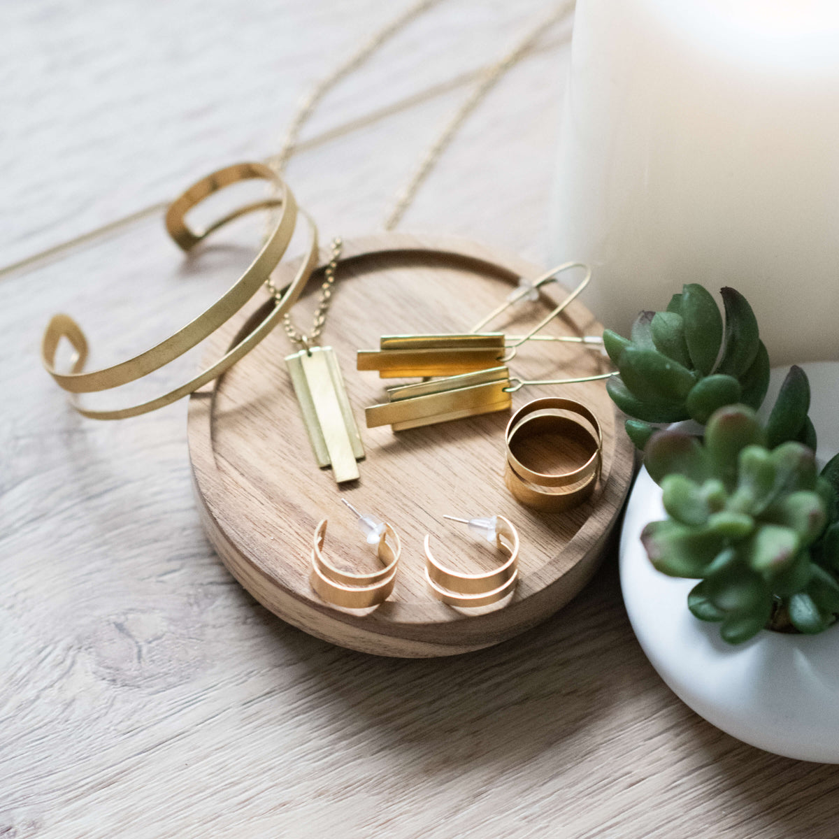 Honor Charm Threader Earrings