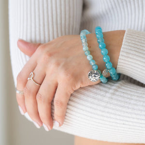 Ocean Blue Stone Bracelets