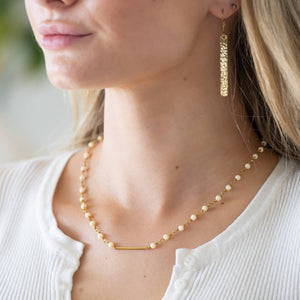 Coastal Choker in White, Pink, and Pastel Purple