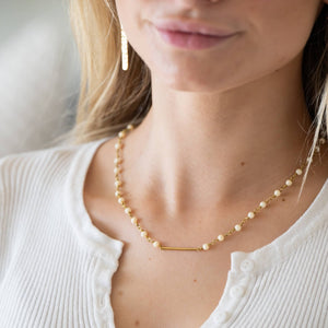 Coastal Choker in White, Pink, and Pastel Purple