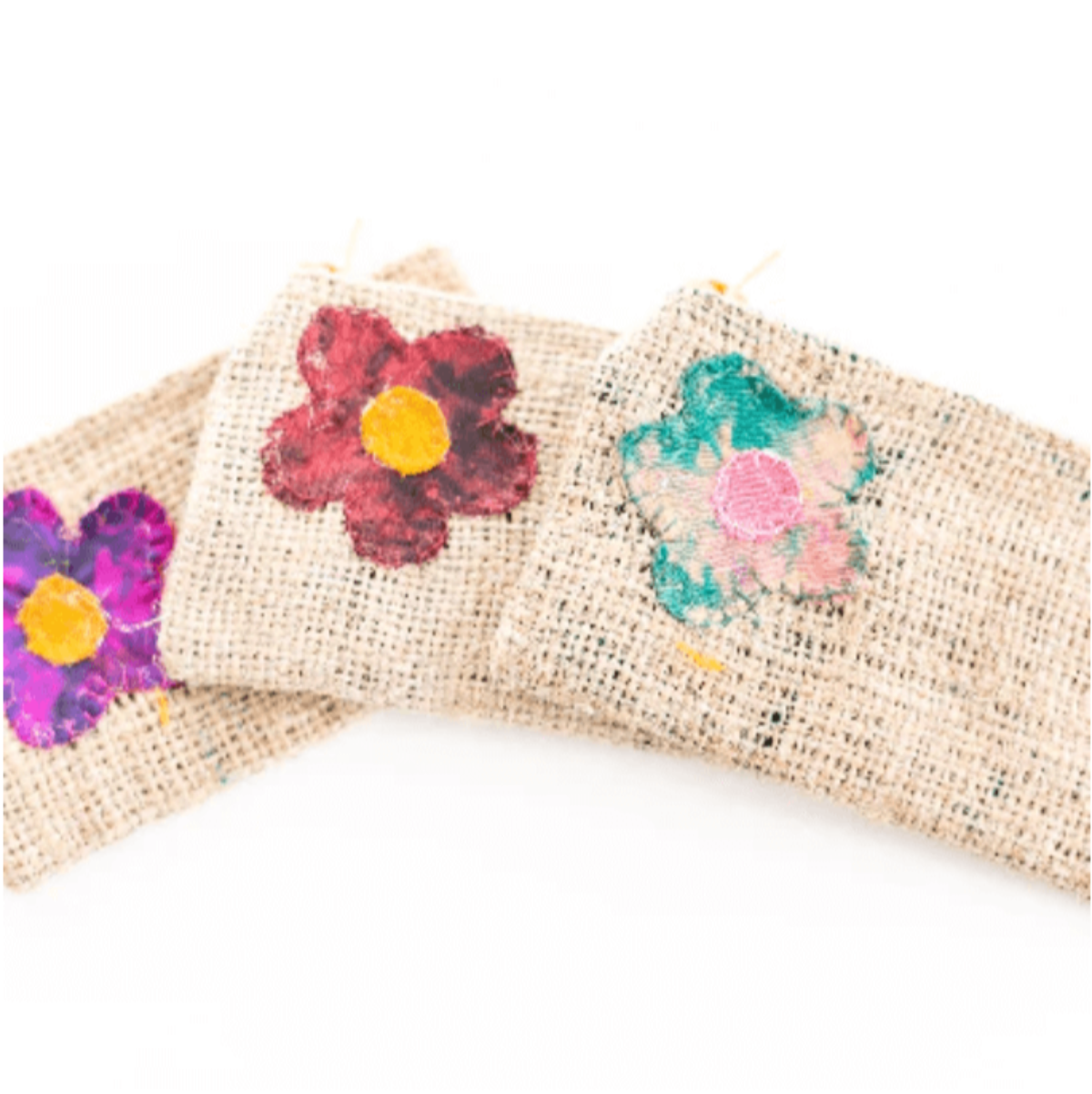 Silk Flower Rice Pouch