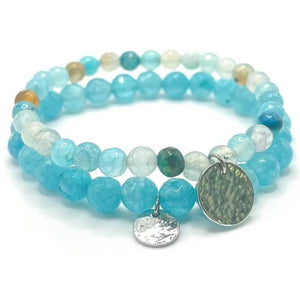 Ocean Blue Stone Bracelets