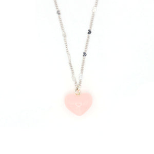 Heart Chain Necklace in Sterling Silver