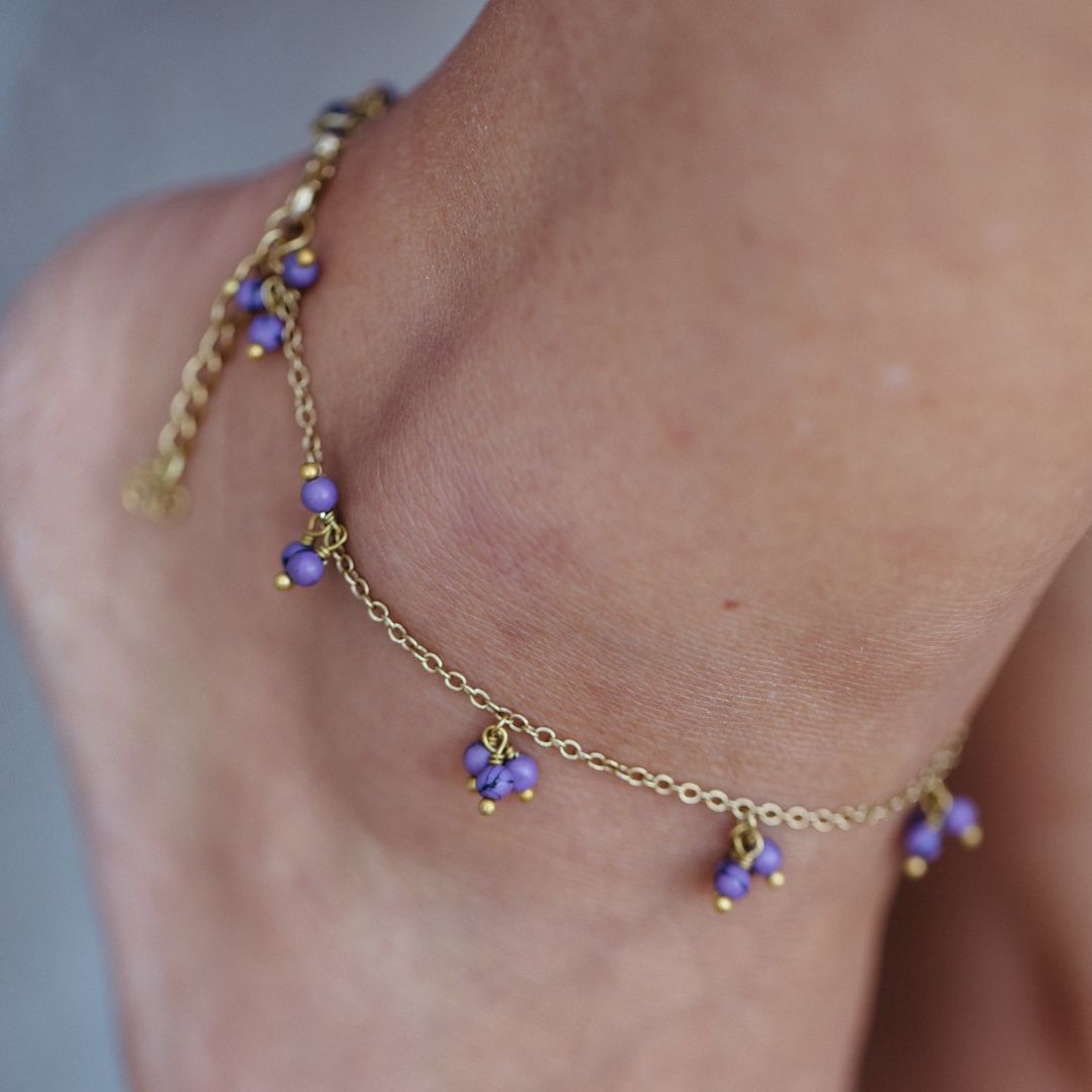 Luni Tassel Anklet