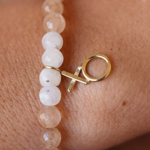 Gemstone XO Stretch Bracelet