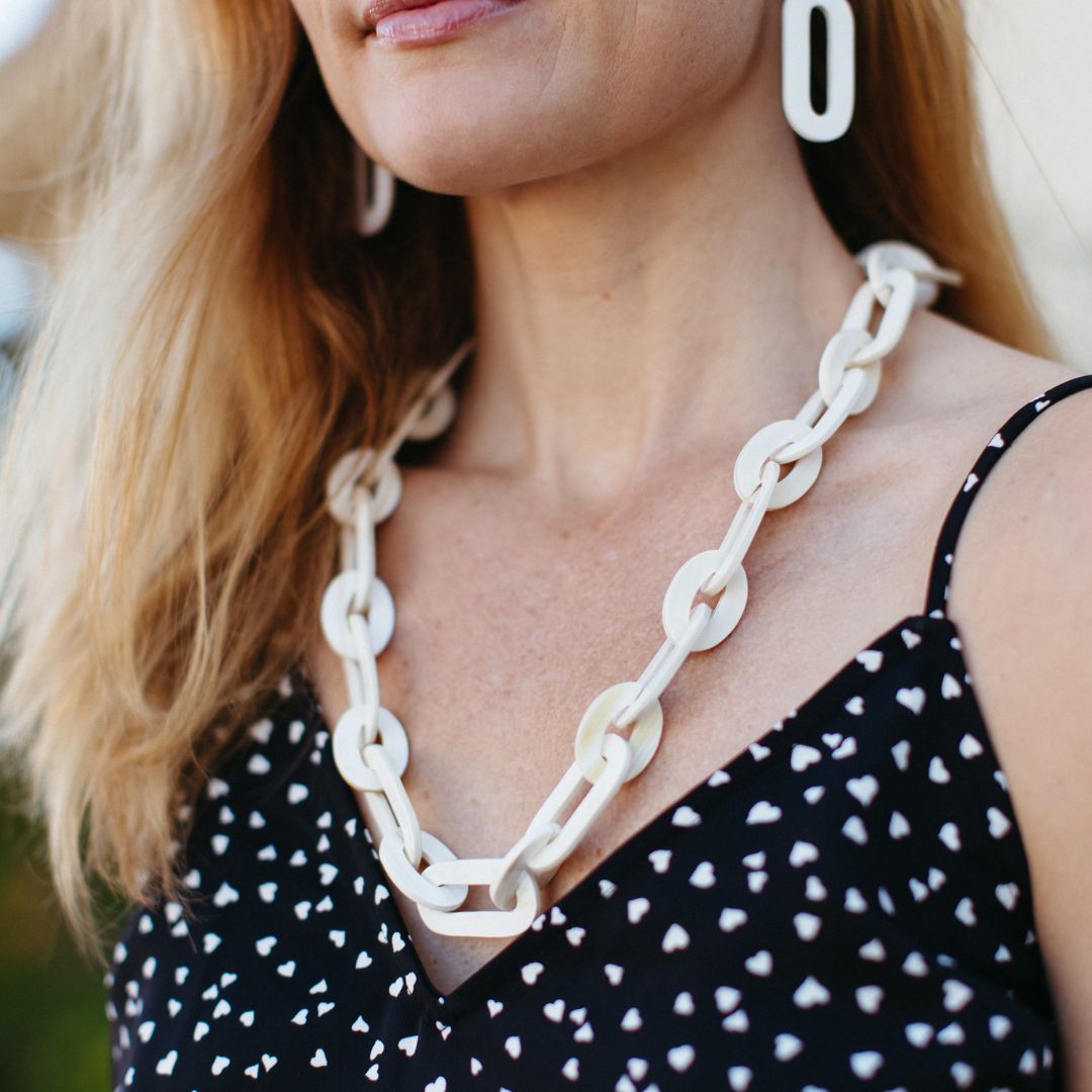 Ankole Chain Link Long Necklace