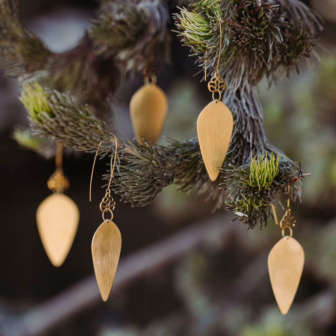 Brass Droplet Ornament Set