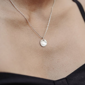 Coin Necklace Silver