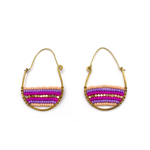 terra sunrise earrings on white