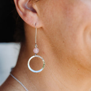 Stone Silver Earrings